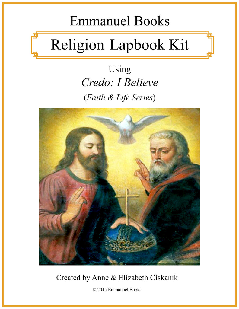 Religion Lapbook Kit using Credo: I Believe