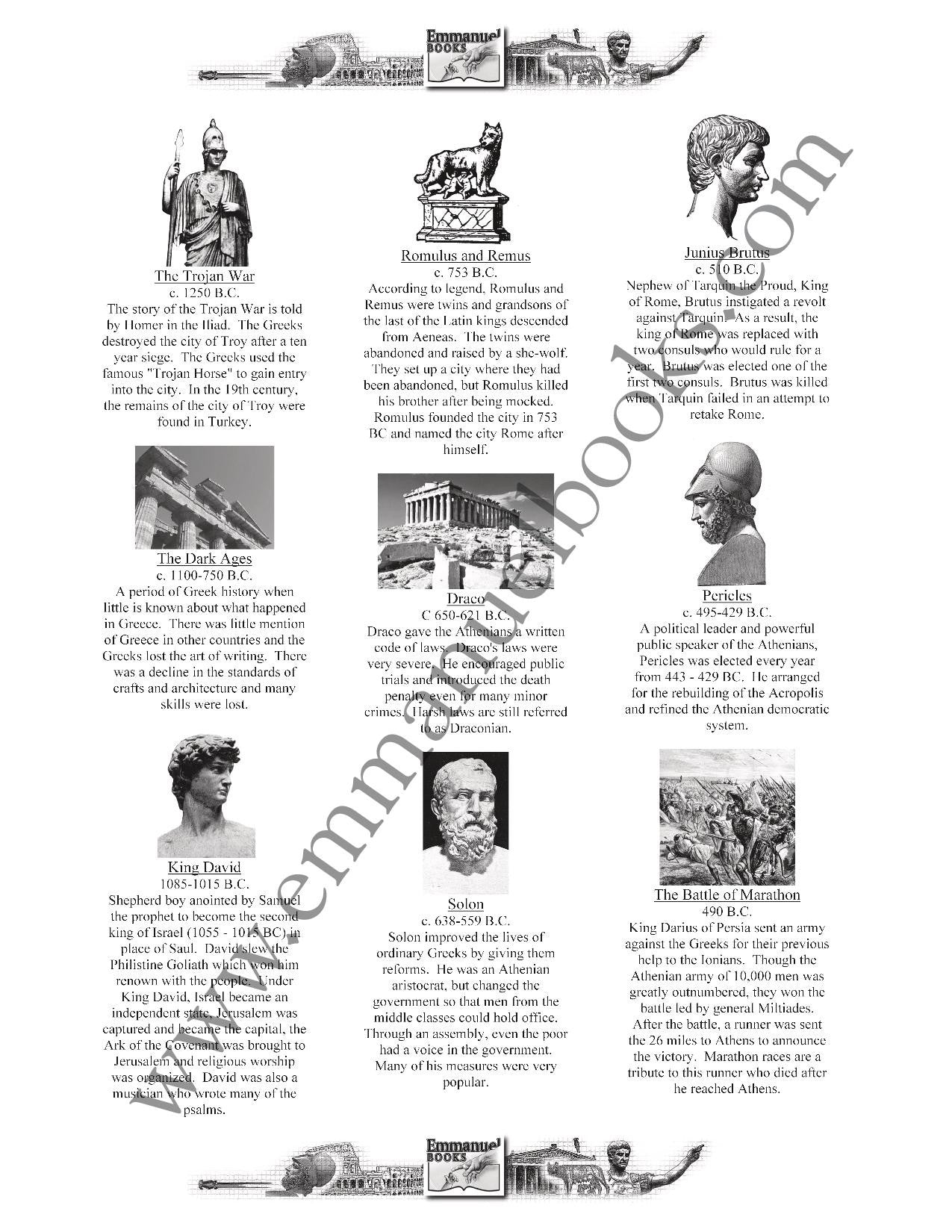 History Worth Remembering Timeline Figures VOL. 4: Ancient Greece and Rome eBook