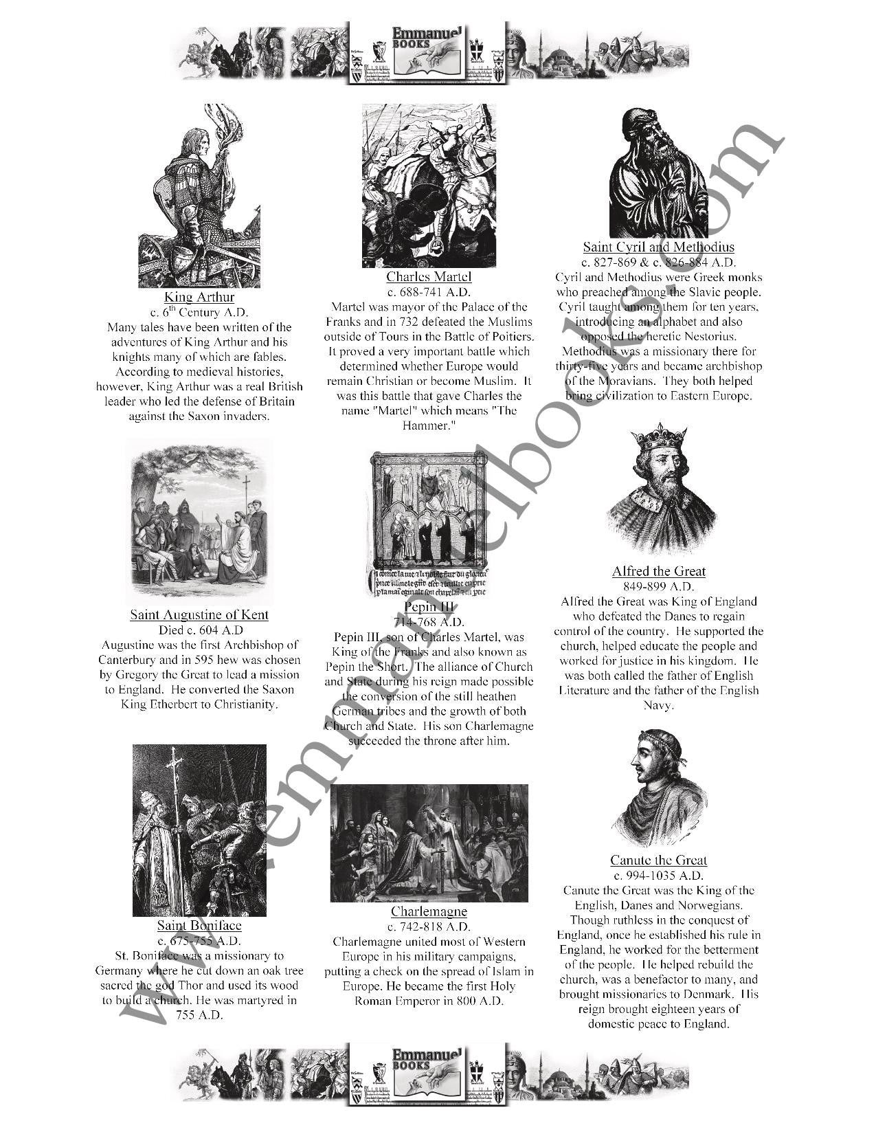 History Worth Remembering Timeline Figures VOL. 5: Medieval Times eBook