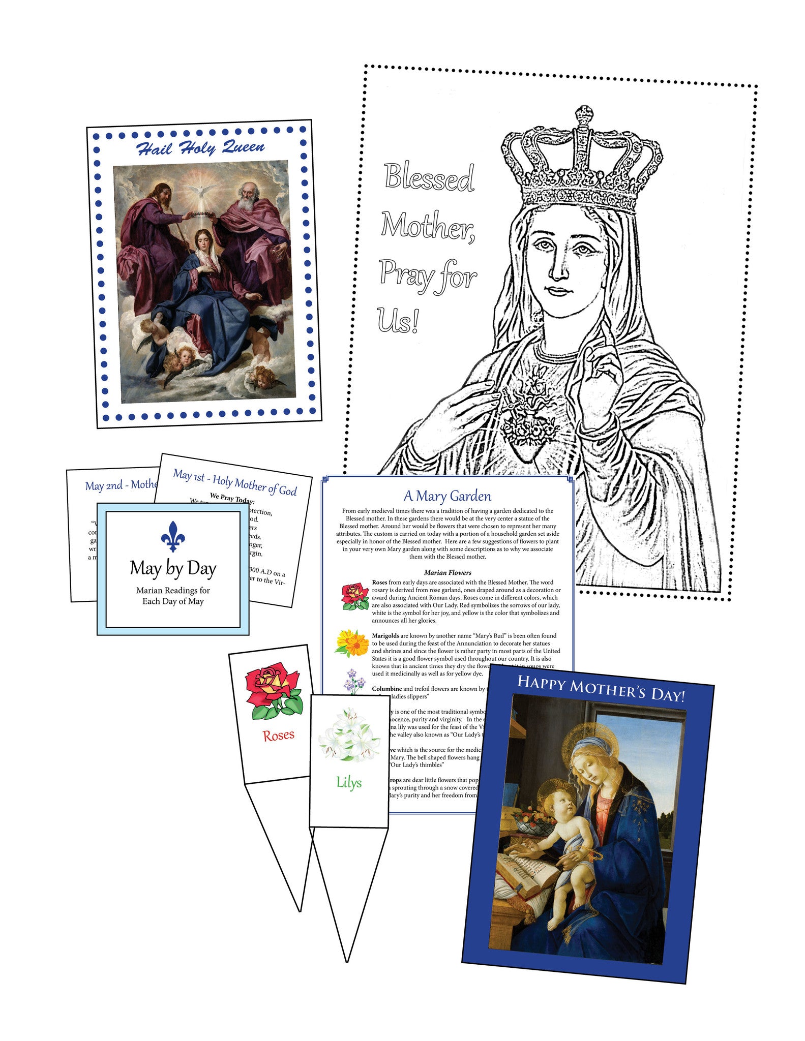 Mary and the Month of May Activity Packet Download