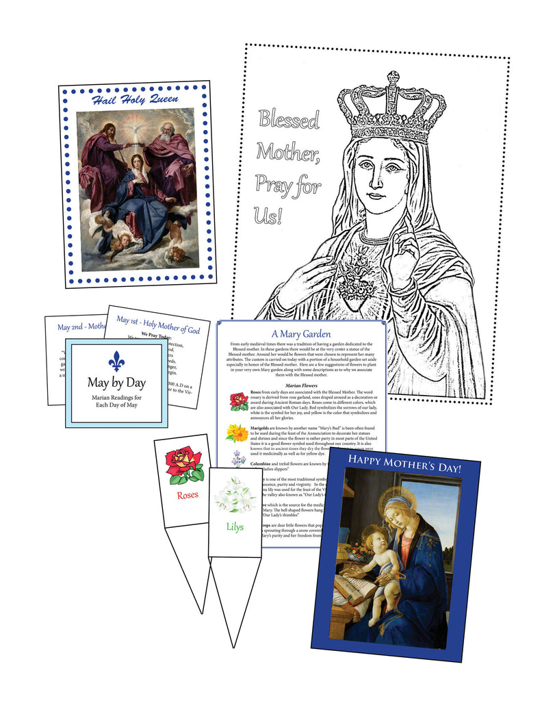 Mary and the Month of May Activity Packet Download